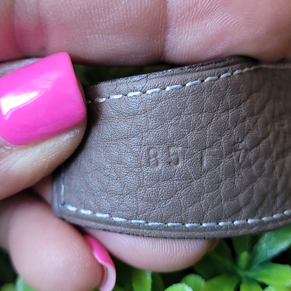 Hermes authentic belt women size 85T color Black and taupe - Picture 5 of 8
